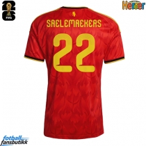 Belgia Alexis Saelemaekers #22 Hjemmedrakt EM 2024 Kortermet